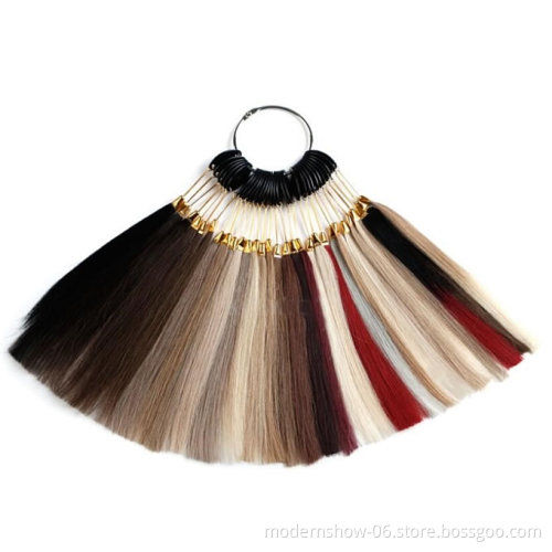 Hot Selling Wholesale Price Human Hair Color Chart, 100% Human Hair Color Ring